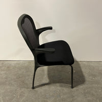 Nightengale CXO Guest Chair Mesh Back Fixed Arms Black