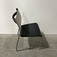SITONIT WIT Side Chair Plastic Seat No Arms Grey & Black
