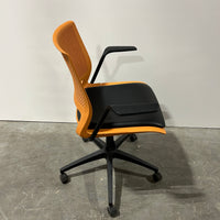 SITONIT Lumin Conference Chair Fixed Arms Leather Seat