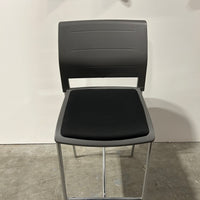 Freeway Stool Black Seat Grey Back