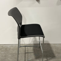 Freeway Stool Black Seat Grey Back