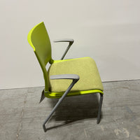 SITONIT RIO Side Chair fixed Arms Green Fabric seat