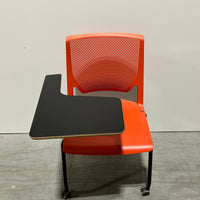 Haworth Very Side Chair Tablet Arm Orange