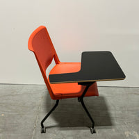Haworth Very Side Chair Tablet Arm Orange