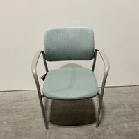 SITONIT Cora Guest Faux Leather Seat Fixed Arms Teal 500lb Capacity