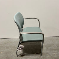 SITONIT Cora Guest Faux Leather Seat Fixed Arms Teal 500lb Capacity