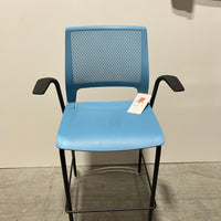 SITONIT Lumin Fixed Arms Stool Blue