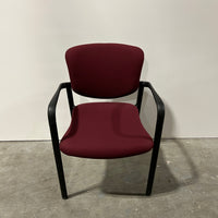 Haworth Improv Side Chair Fixed Arms Red