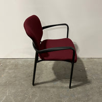 Haworth Improv Side Chair Fixed Arms Red