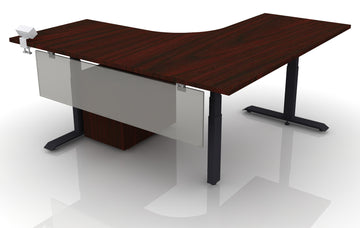 Height Adjustable L Shape Desk - 60 x 60 Left Handed