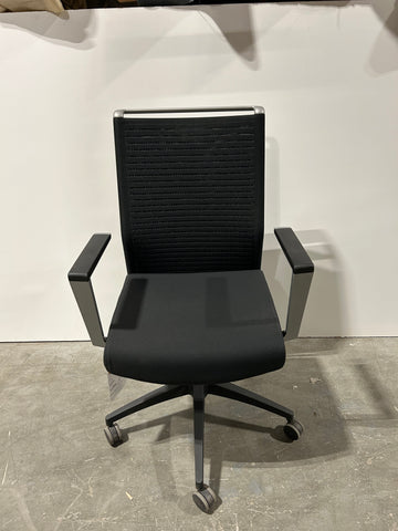 SITONIT Sona Conference Chair Fixed Arms Black