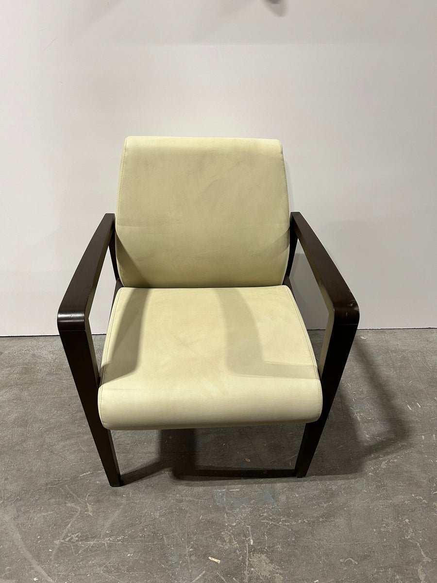 Spec Cooper Chair Woodframe Beige Leather