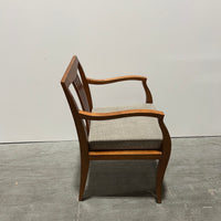 Haworth Wooden Chair Grey Seat