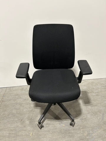 Haworth Livley Black Fabric Seat 3D Arms Lumbar